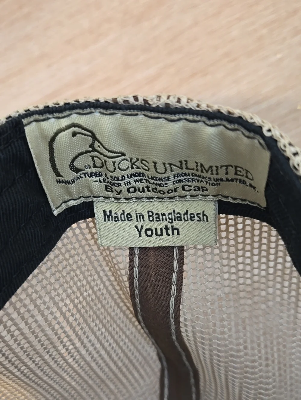 Ducks Unlimited Youth Camoflauge Trucker Hat